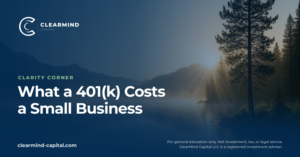 What a 401(k) Really Costs a Small Business (And Who Pays for What)