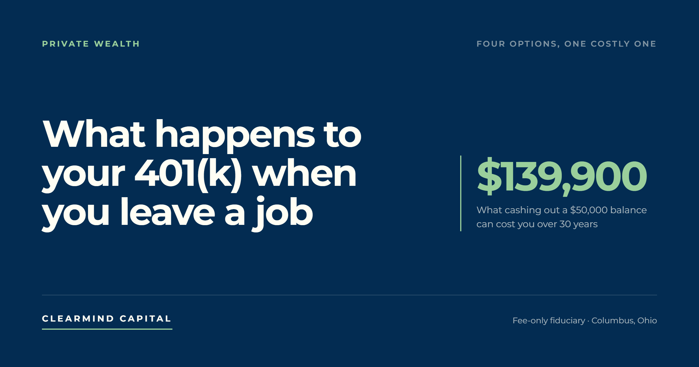 What Happens to Your 401(k) When You Leave a Job (And the Mistake That Costs the Most)