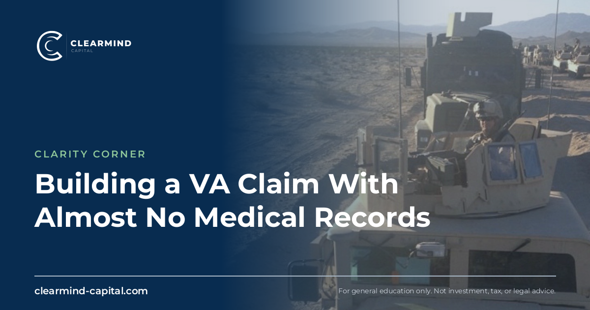 How I Built My VA Disability Claim With Almost No Medical Records