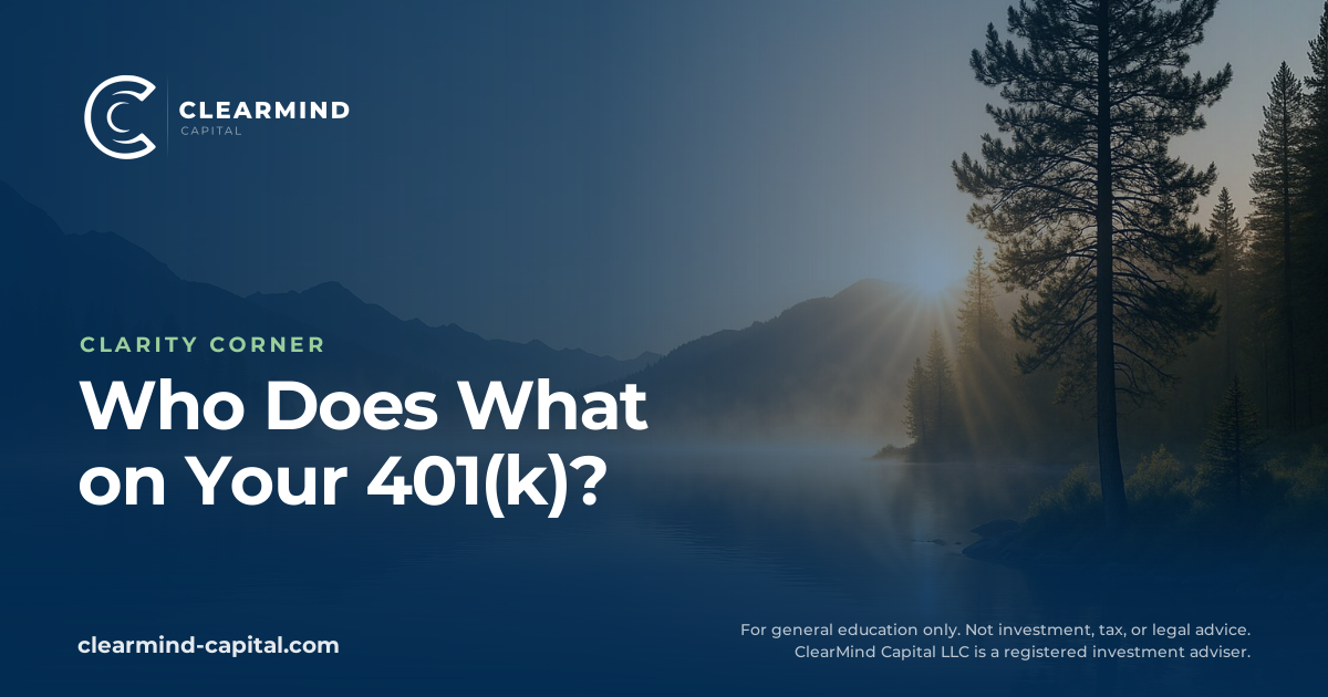 Who Does What on Your 401(k)?